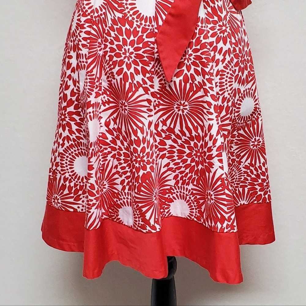 Retro Y2K Jones Wear Sample Red White Floral Prin… - image 6