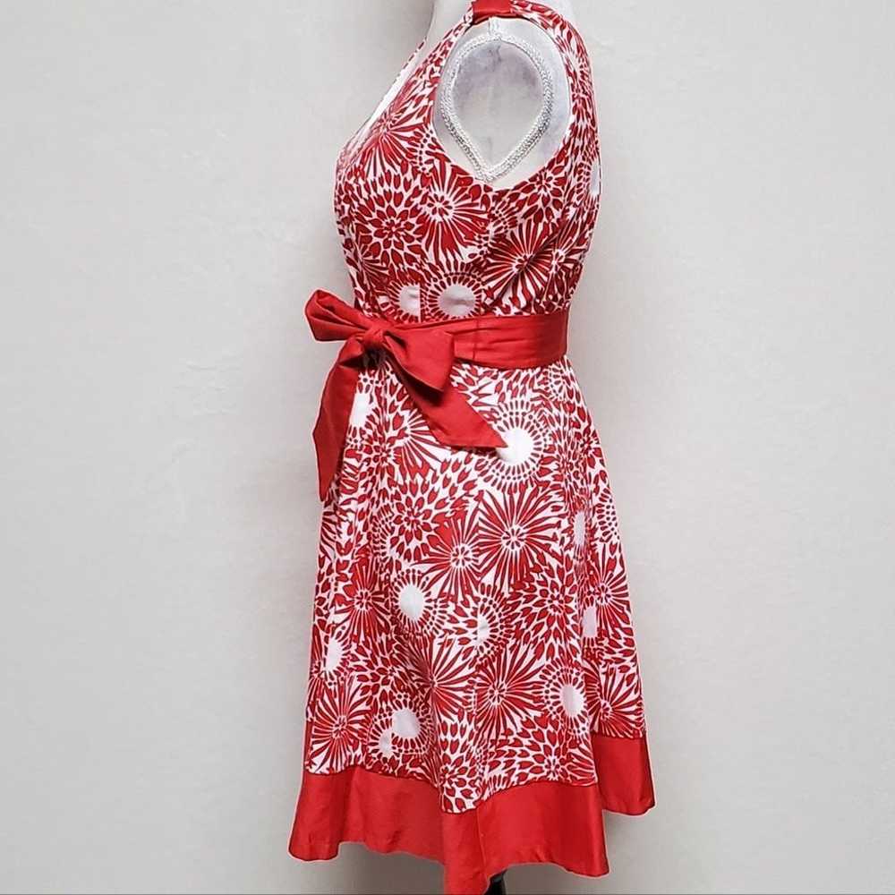 Retro Y2K Jones Wear Sample Red White Floral Prin… - image 7