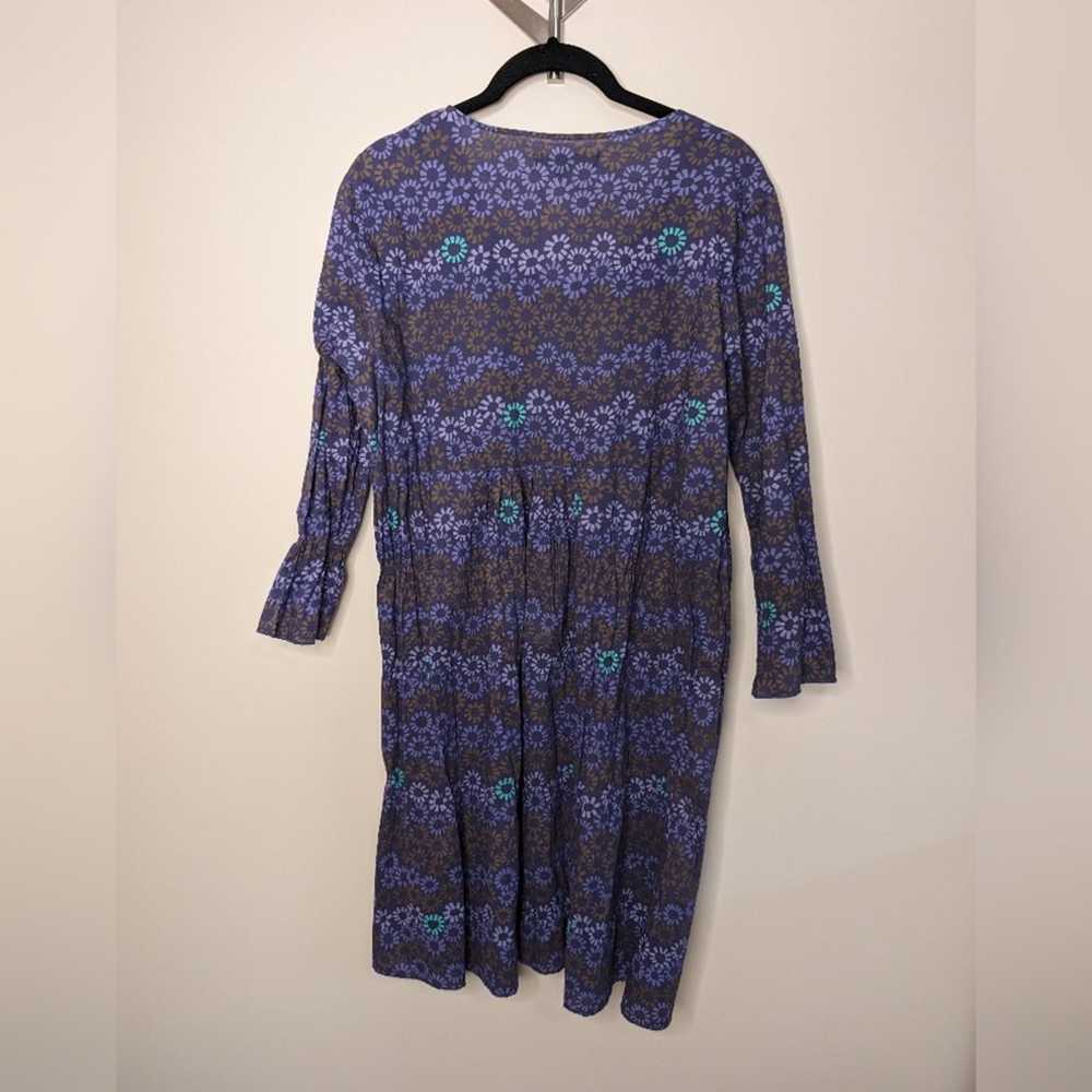 Gudrun Sjoden Purple Pattern Organic Cotton Dress… - image 6