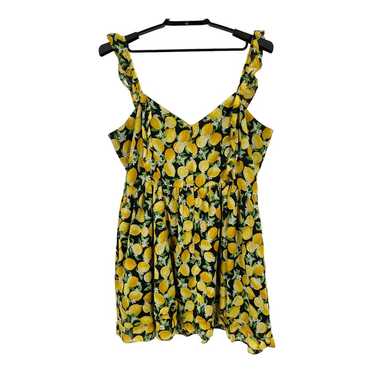 Betsey Johnson dress Layla lemon minidress size 18