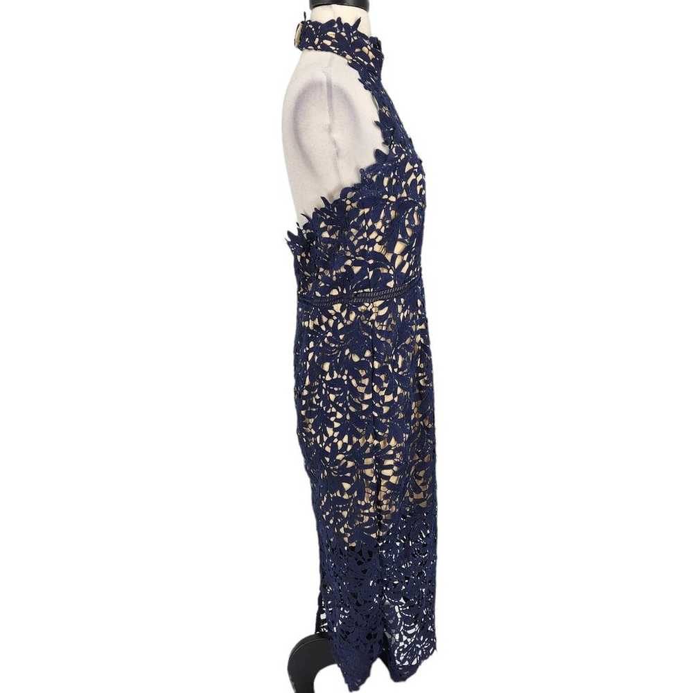 Lulus Divine Destiny Navy Blue Lace Midi Dress Si… - image 10