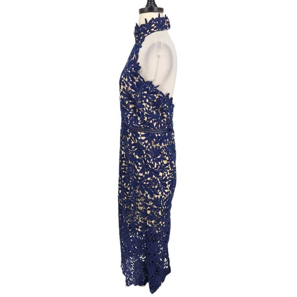 Lulus Divine Destiny Navy Blue Lace Midi Dress Si… - image 8