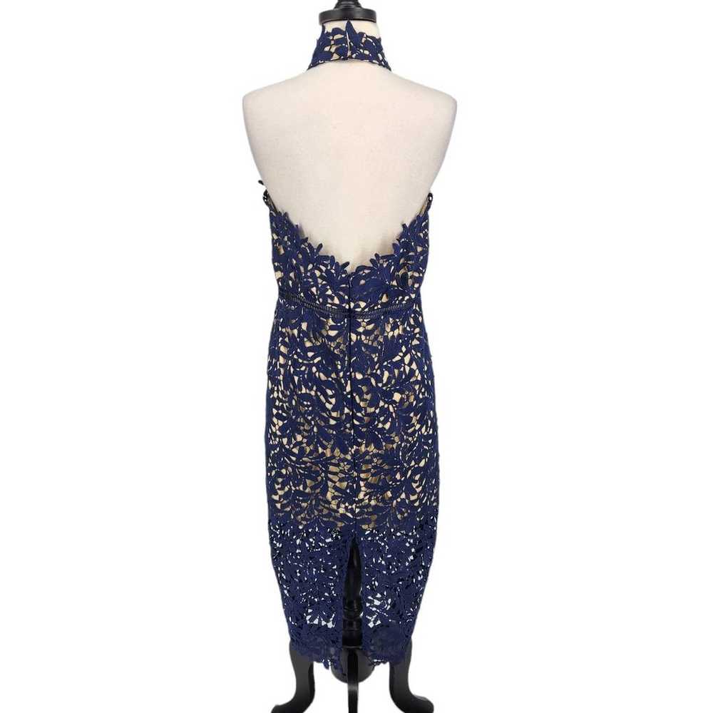 Lulus Divine Destiny Navy Blue Lace Midi Dress Si… - image 9