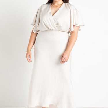 eloquii satin kimono dress - image 1