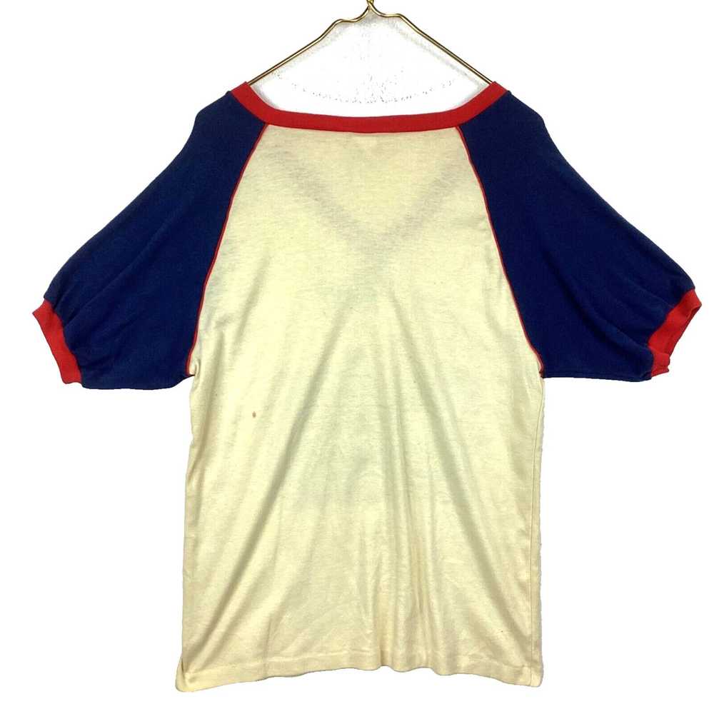 Vintage Vintage 1970s Woman Raglan T-Shirt Large … - image 2