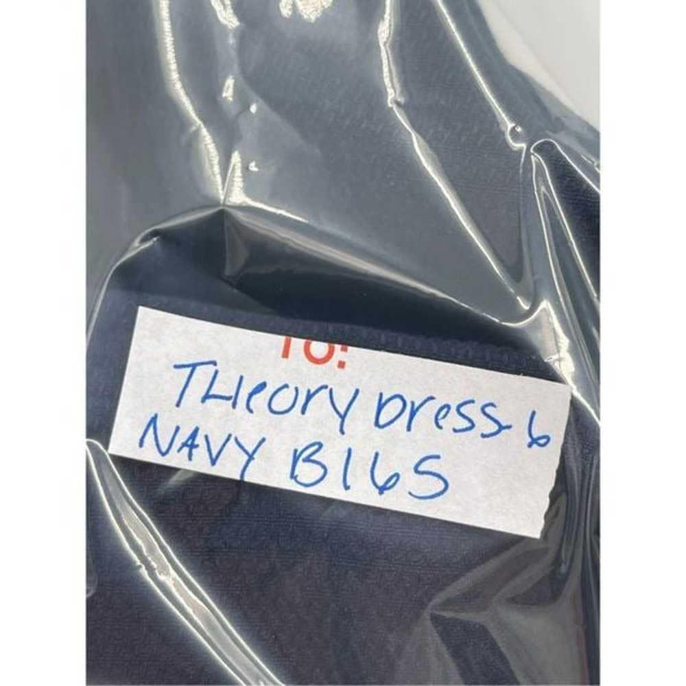 Theory Dress Varetta Sheath Women Size 6 Navy Blu… - image 11