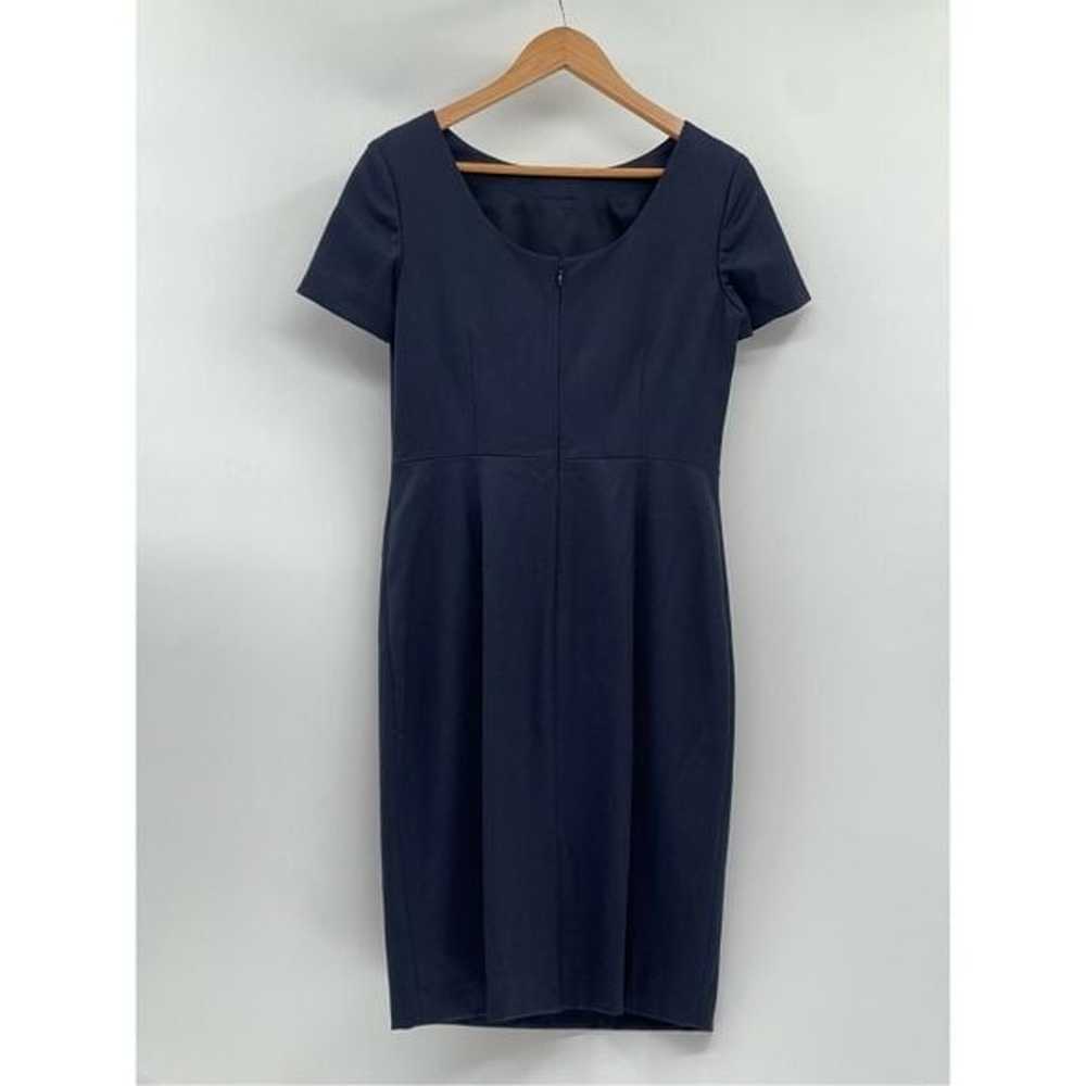 Theory Dress Varetta Sheath Women Size 6 Navy Blu… - image 2