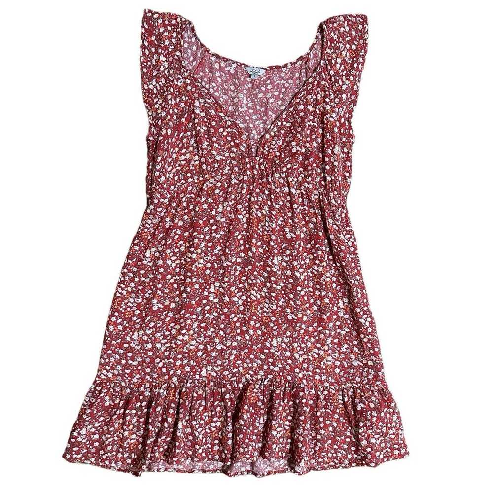 Rails Red Ditsy Floral Anika Mini Dress Size Small - image 7