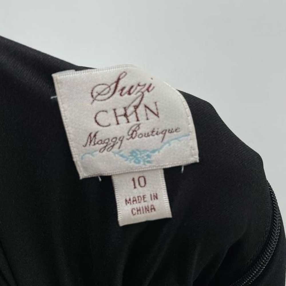 Suzi Chin for Maggy Boutique ruched satin waist b… - image 9
