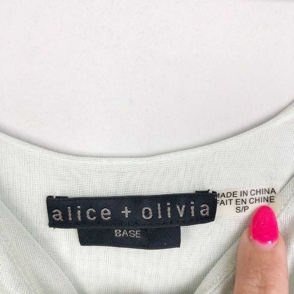 Alice + Olivia Mint Green Base Dress S - image 5