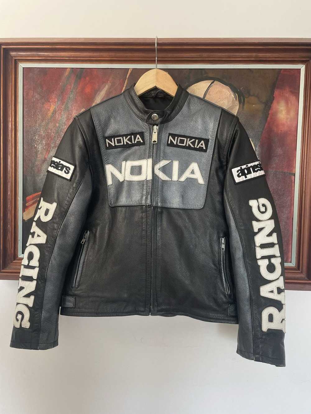 Leather Jacket × Racing × Vintage Vintage Nokia R… - image 1