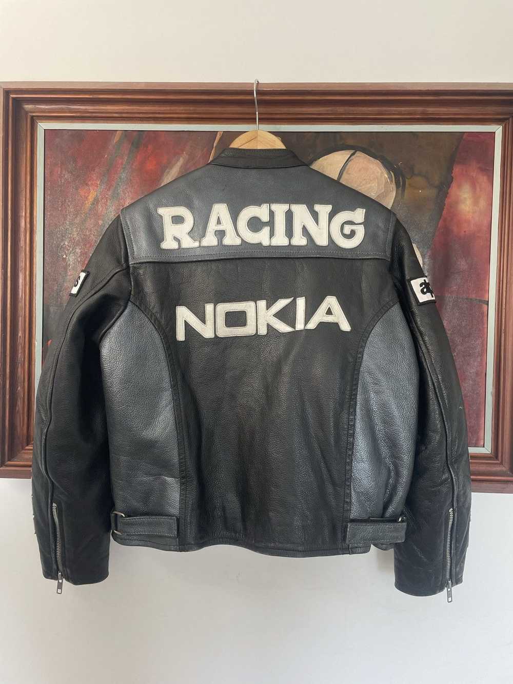 Leather Jacket × Racing × Vintage Vintage Nokia R… - image 2