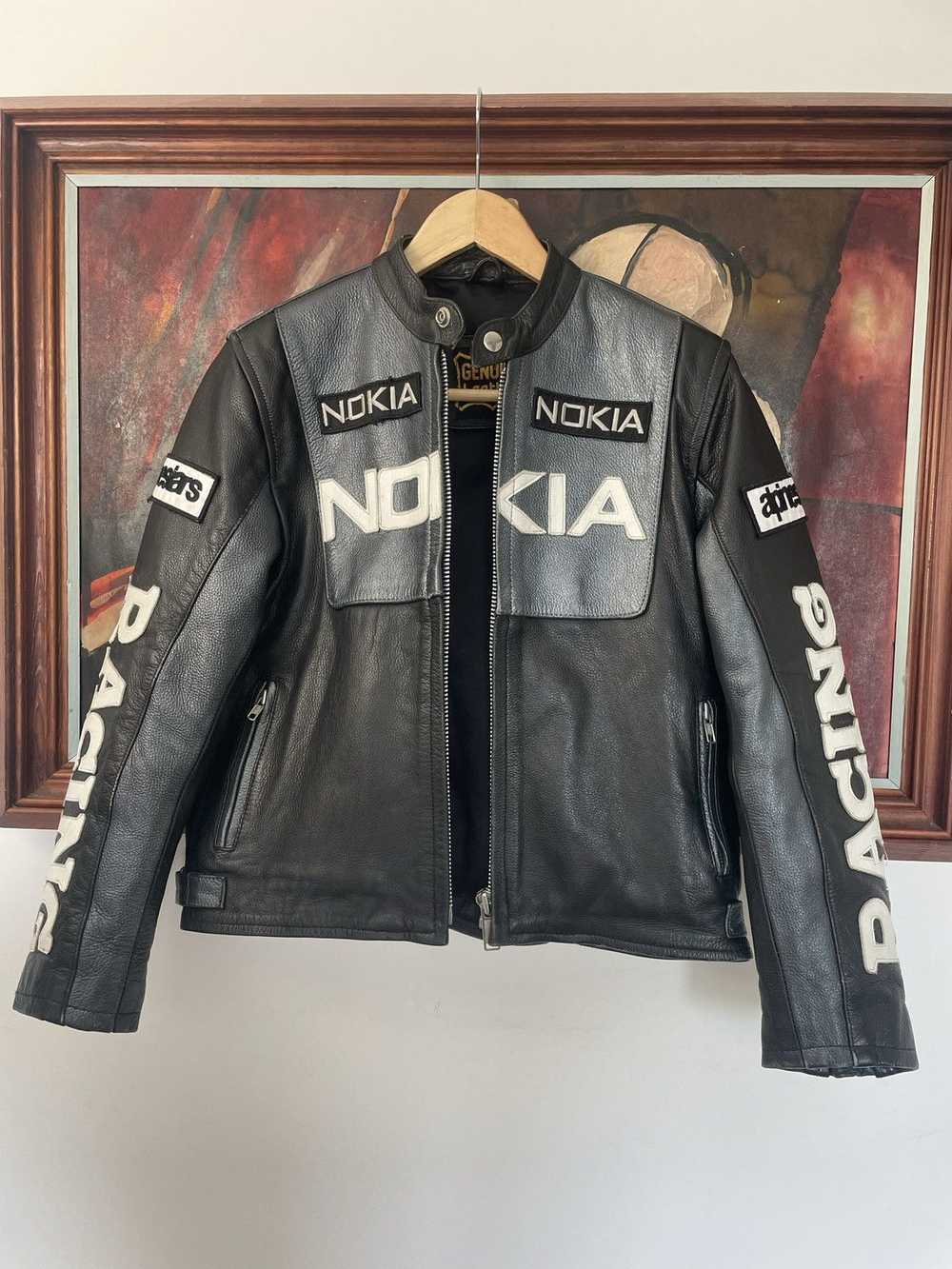 Leather Jacket × Racing × Vintage Vintage Nokia R… - image 3