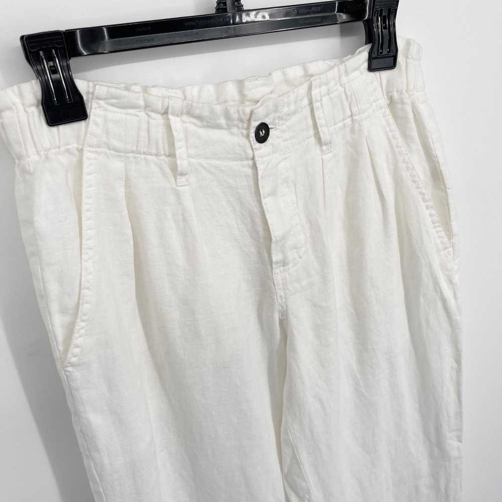 Johnny Was Johnny Was White Linen Pants NEW Sz XS… - image 2