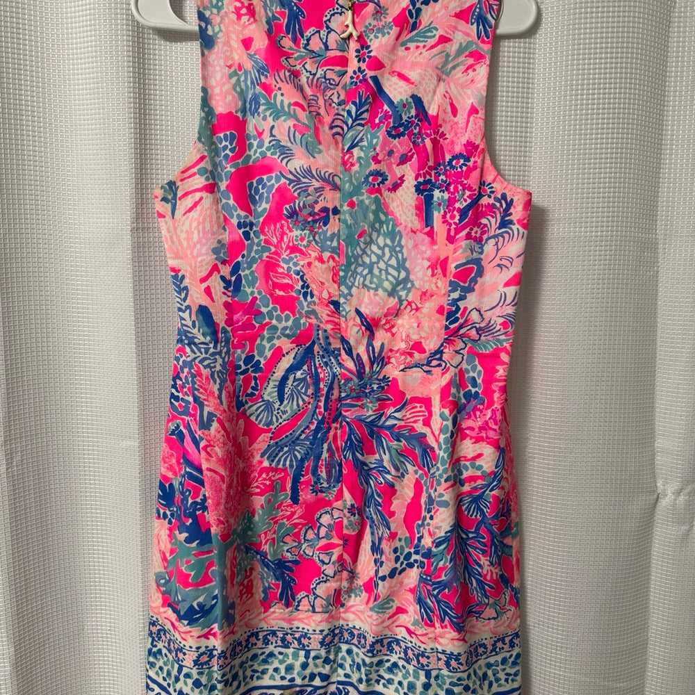 Lilly pullitzer pink Coral shift dress size 6 - image 2