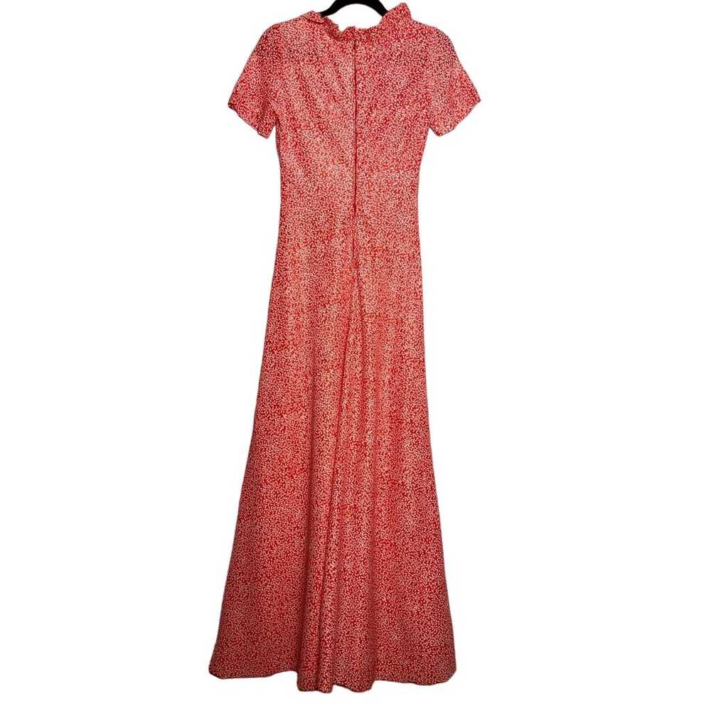Vintage 70s Size Medium Long Maxi Dress Cottage C… - image 2