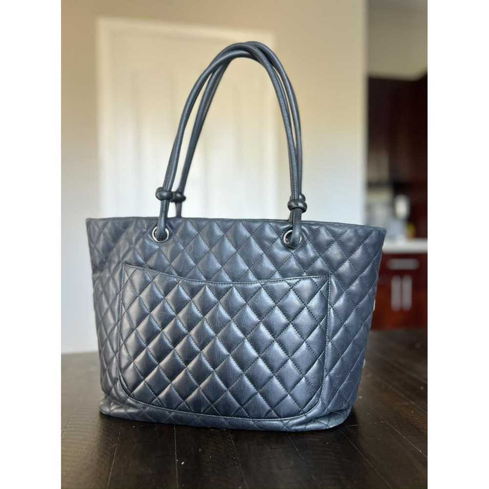 Chanel Cambon leather handbag - image 4