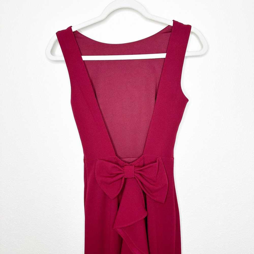 Lulus Forever Romance Burgundy Red Lined Backless… - image 9