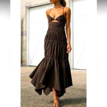 Revolve SNDYS Tahlia Boho cutout maxi Dress in Ch… - image 1