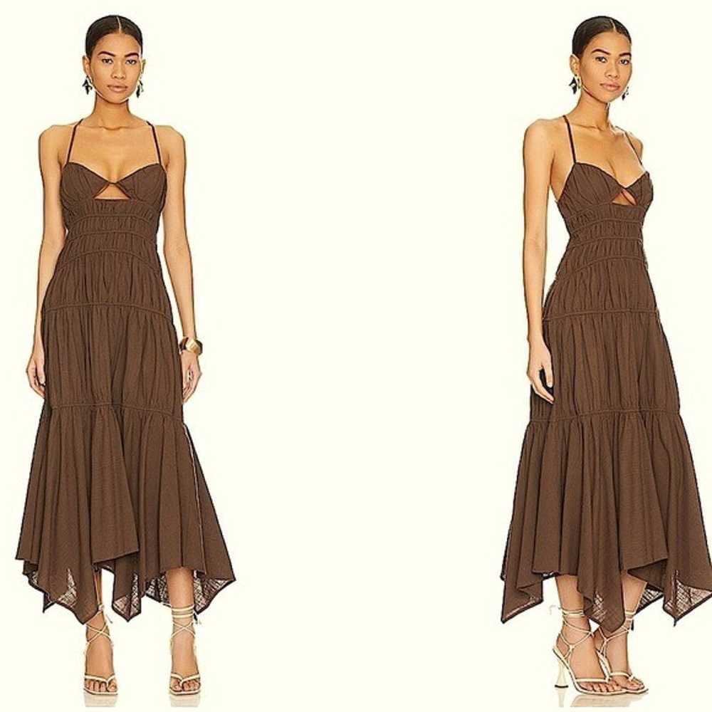Revolve SNDYS Tahlia Boho cutout maxi Dress in Ch… - image 2
