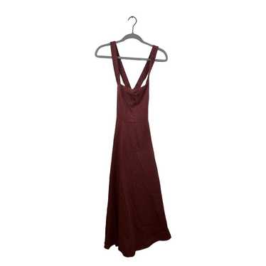 Astr Rust Red Floor Length Sleeveless Dress Size L