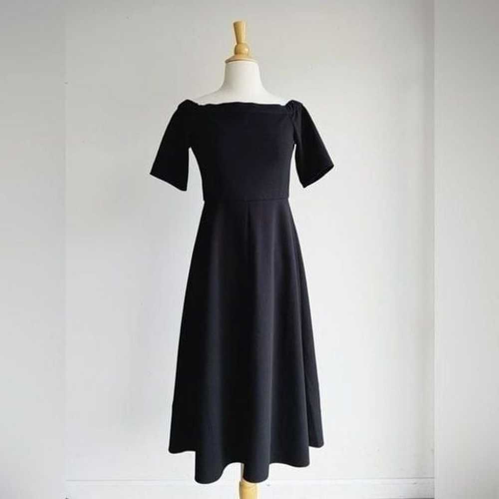TIBI | Black Off Shoulder Midi Dress | 2 - image 1