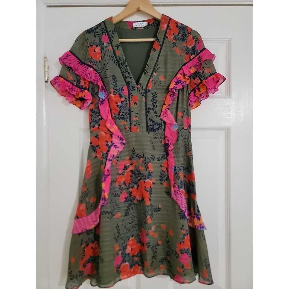 Tanya Taylor Rhett Falling Floral Print Silk Shor… - image 1