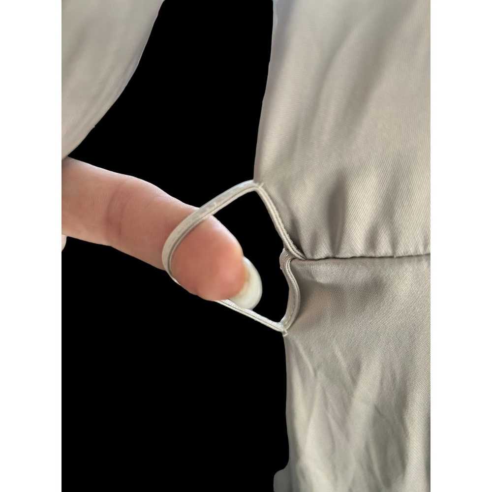 NWOT Mango Long Sleeve Wrap Pleated Maxi Dress Iv… - image 10
