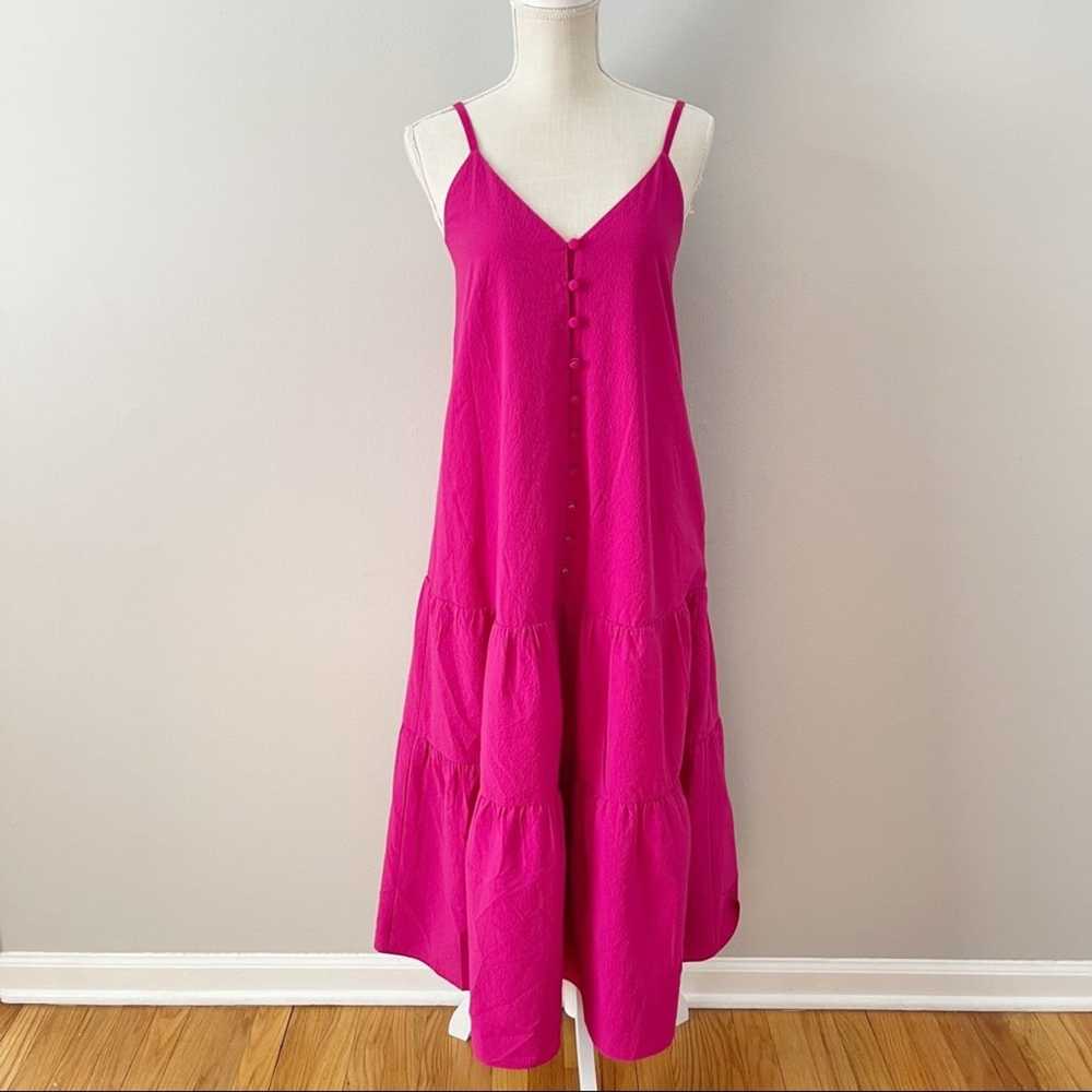TED BAKER Luaan Deep Pink Button Through Cami Mid… - image 4