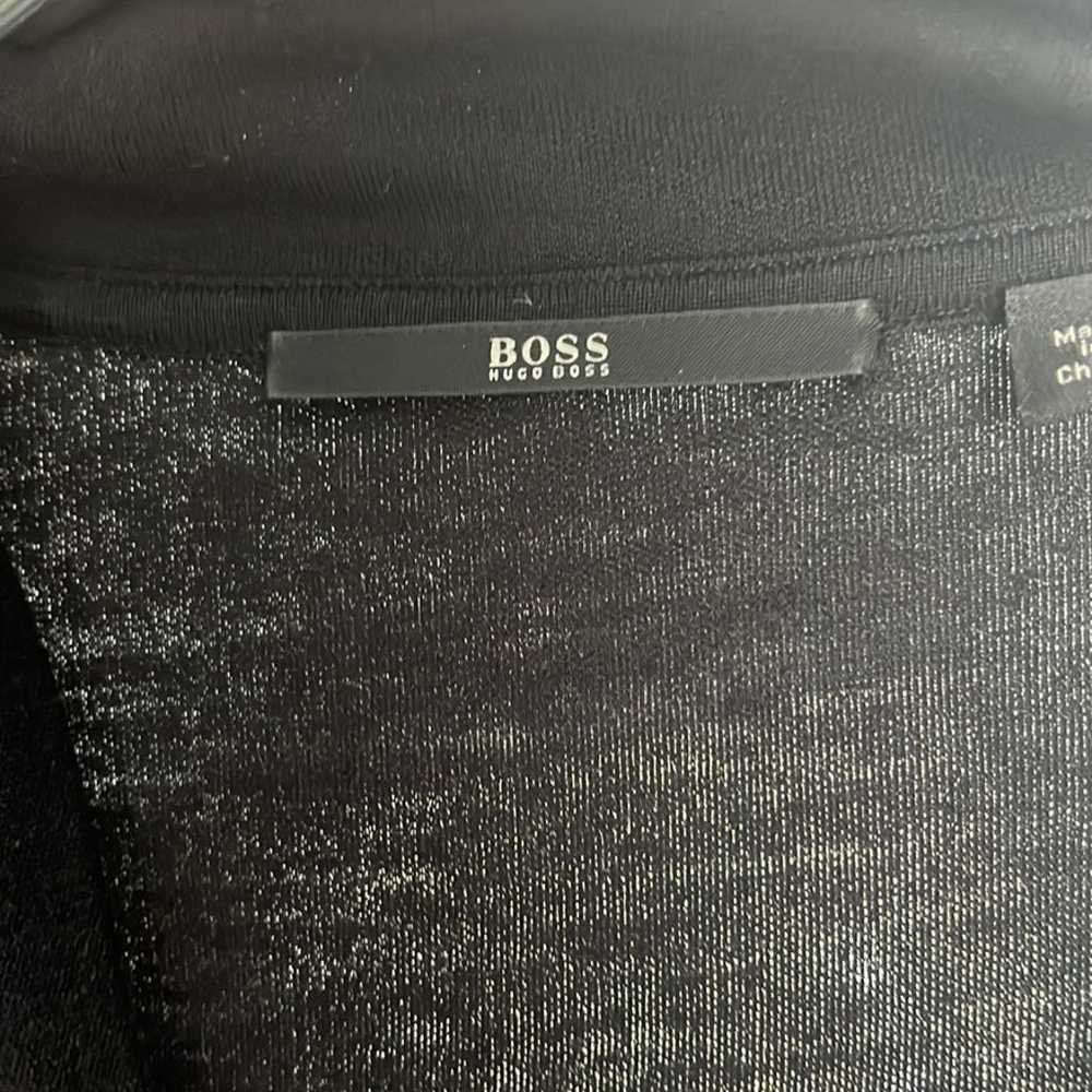 Hugo Boss Silk And Wool Black Bodycon Midi Dress … - image 5