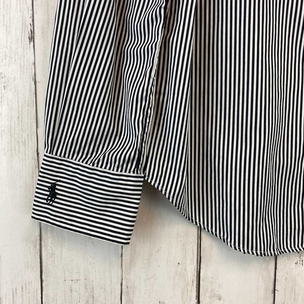 Polo Ralph Lauren Black/White Stripe Custom Fit C… - image 2