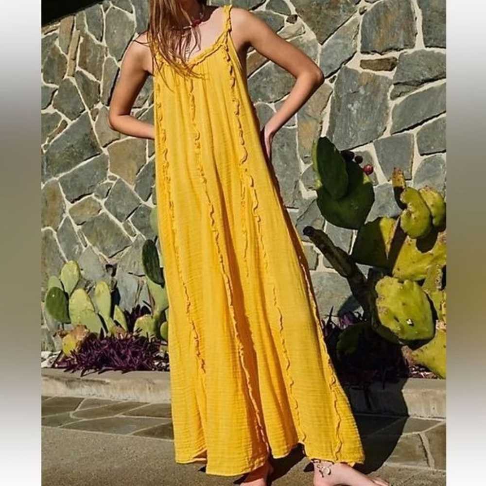 NWOT Free People Mckinley Ruffled Maxi Dress Boho… - image 2