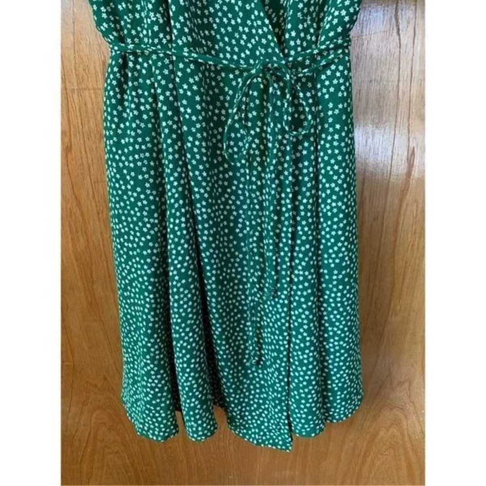 Reformation Sammy Floral Wrap Mini Dress Green Si… - image 8