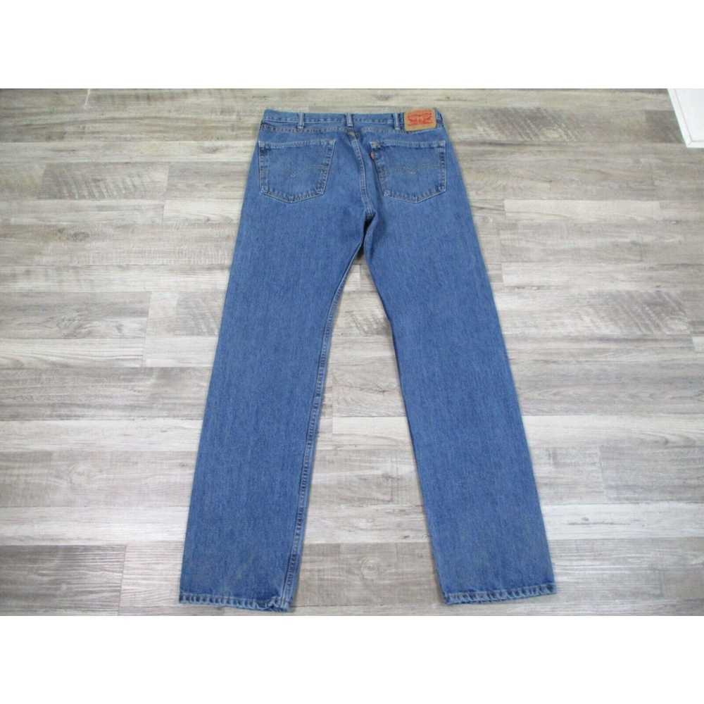 Levi's Levis 505 Jeans Mens 38X36* Blue Denim Reg… - image 2