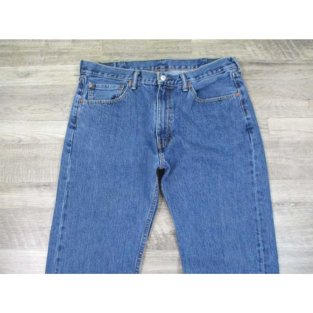 Levi's Levis 505 Jeans Mens 38X36* Blue Denim Reg… - image 3