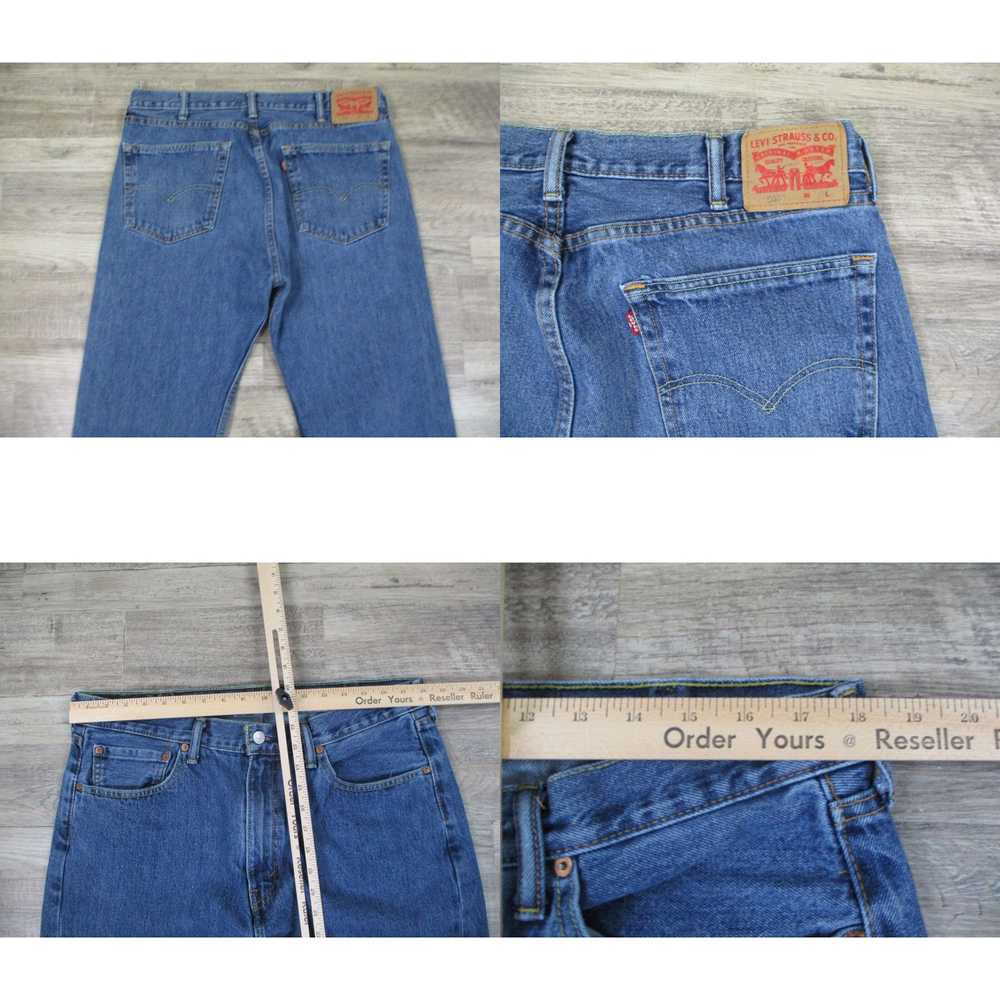 Levi's Levis 505 Jeans Mens 38X36* Blue Denim Reg… - image 4