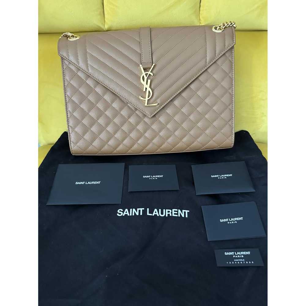 Saint Laurent Portefeuille enveloppe leather cros… - image 2