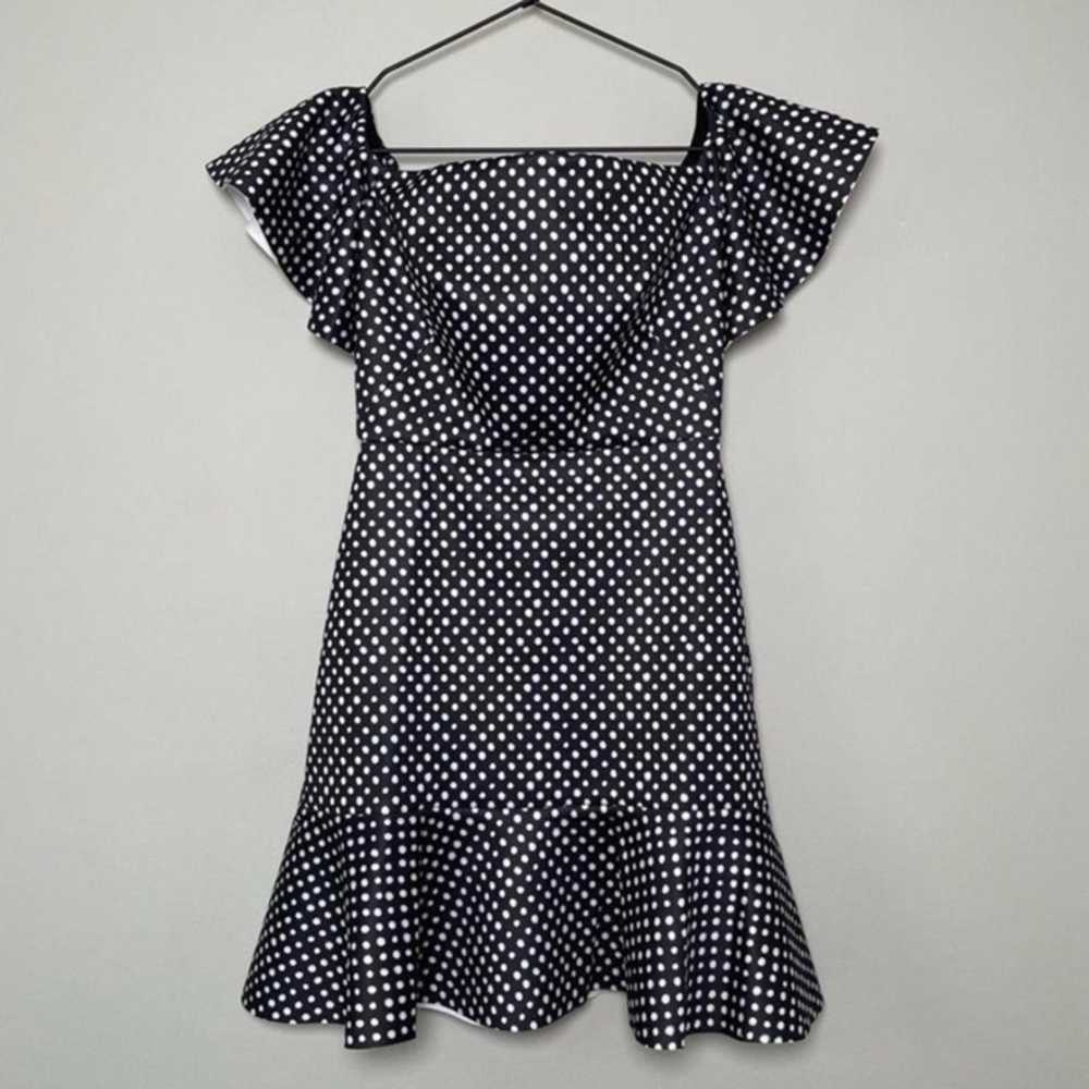 NWOT Saloni Amelia Dress Polka Dot Size 6 - image 4