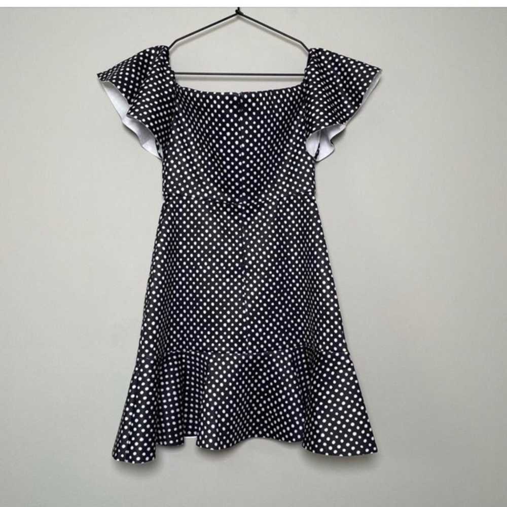 NWOT Saloni Amelia Dress Polka Dot Size 6 - image 5