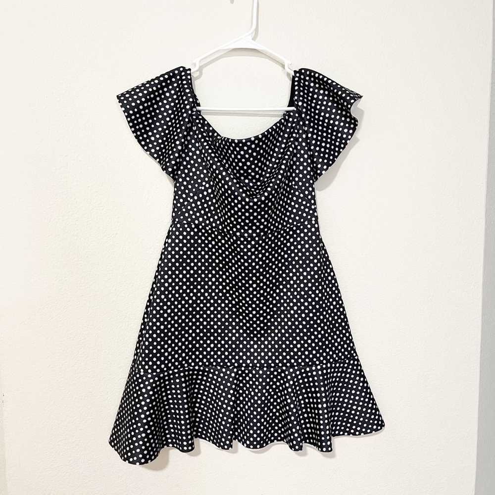 NWOT Saloni Amelia Dress Polka Dot Size 6 - image 7