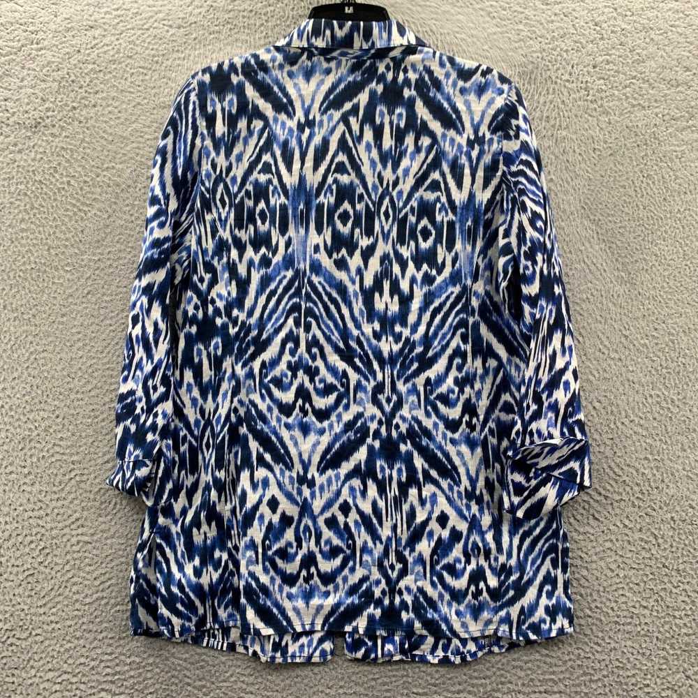 Vintage CHICOS Shirt Womens Size 0 Small Button U… - image 2