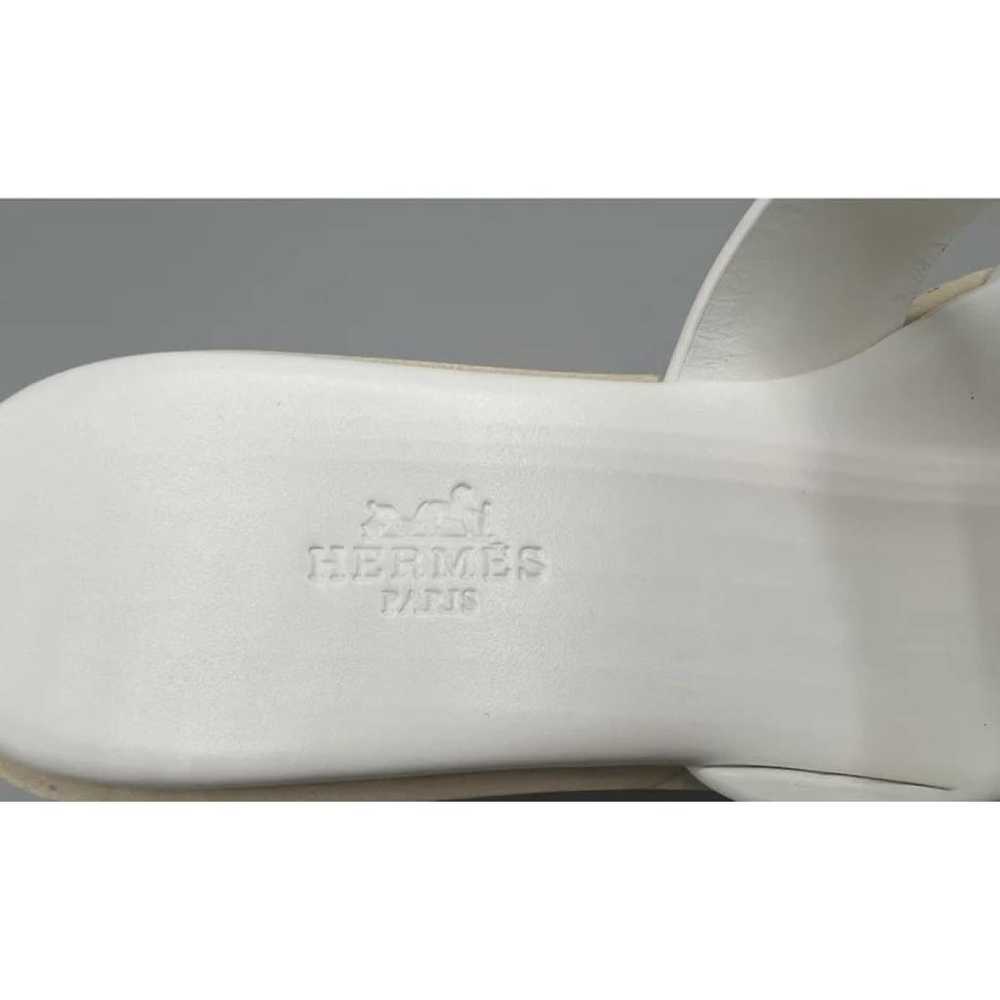 Hermès Eze 30 leather sandal - image 3