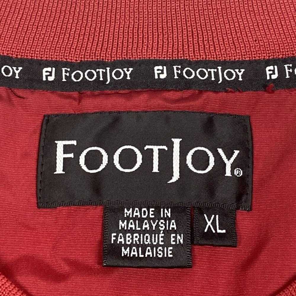 Footjoy FootJoy Windbreaker Mens XL Red Short Sle… - image 3