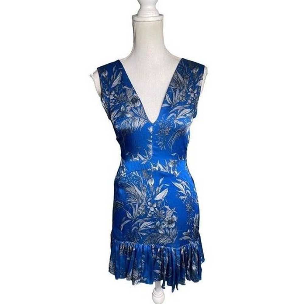 Alexis Cascara V-Neck Sleeveless Dress Blue Women… - image 5