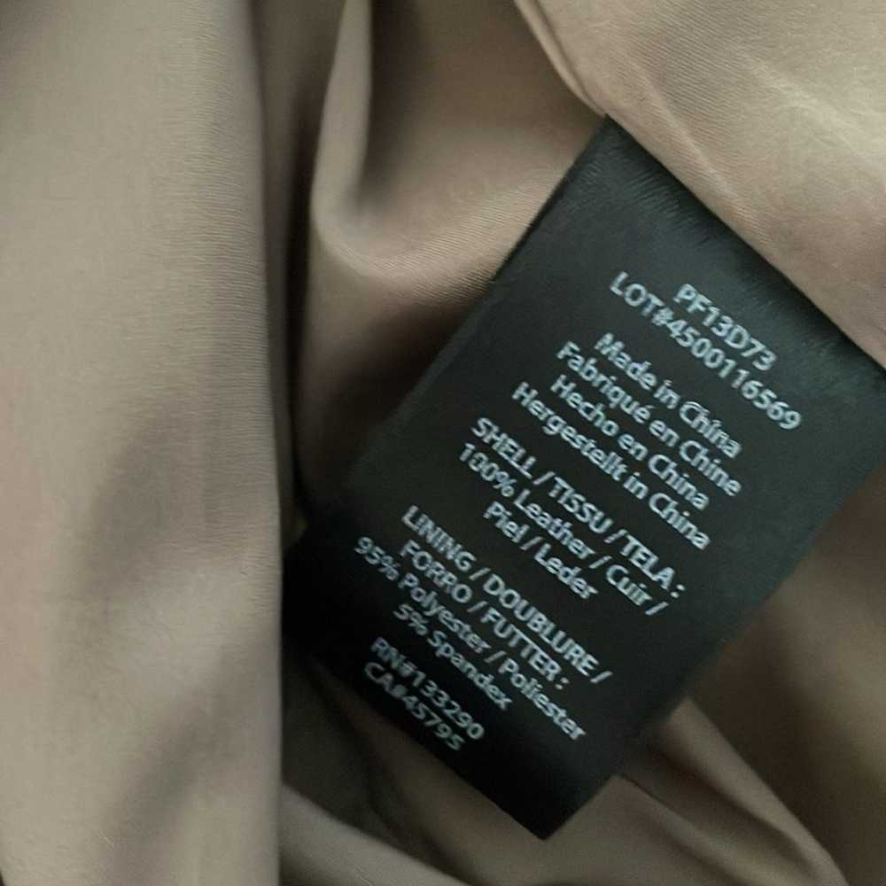 RACHEL ZOE 100% Genuine Leather Short Sleeve Mini… - image 4