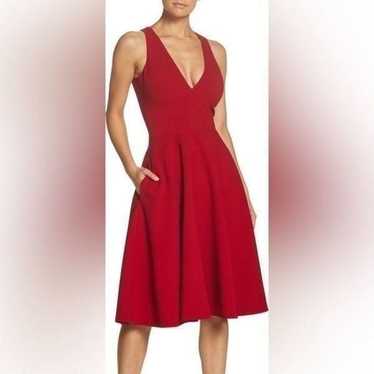 DRESS THE POPULATION Catalina Fit & Flare Cocktai… - image 1