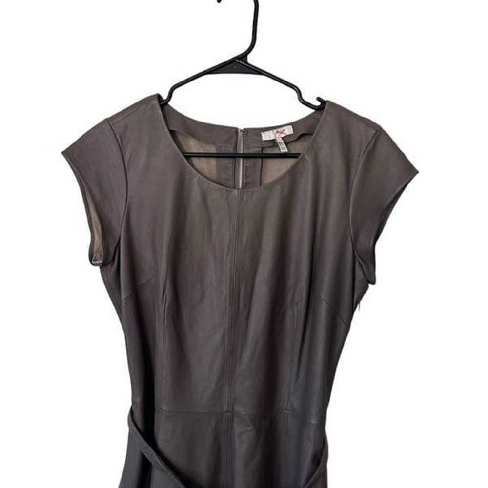 Joie Cap Sleeve Belted Kristalyn Leather Fit & Fl… - image 2