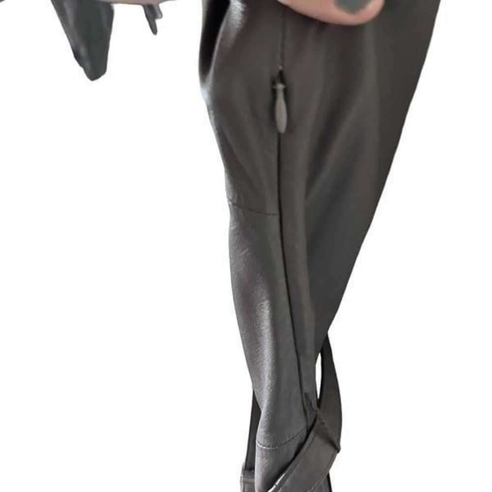 Joie Cap Sleeve Belted Kristalyn Leather Fit & Fl… - image 4