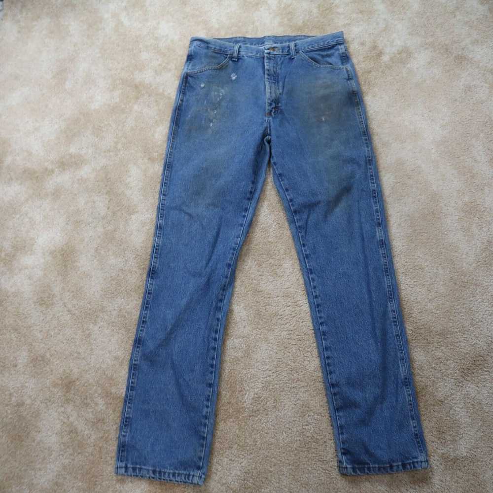 Vintage Rustler Regular Fit Denim Jeans Dark Wash… - image 1