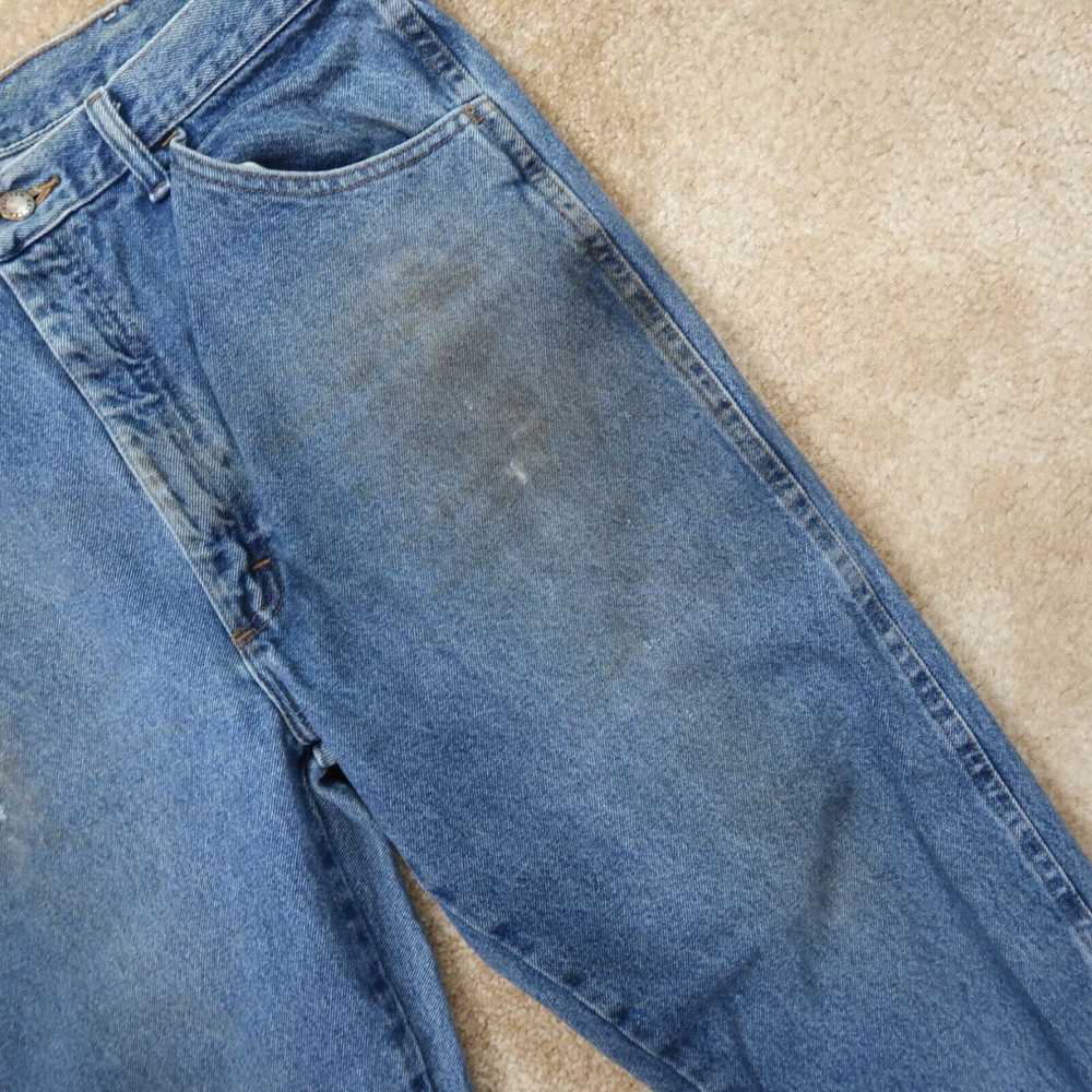 Vintage Rustler Regular Fit Denim Jeans Dark Wash… - image 3